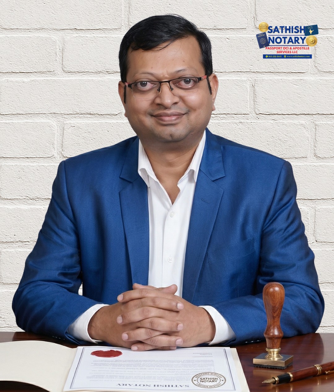 Sathish, Founder · Commissioned Texas Notary Public